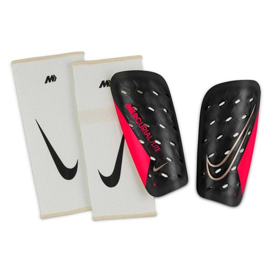 Nike Mercurial Lite-benplattor, set (Svart/röd) - Image 1