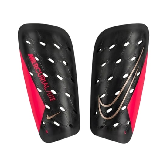 Nike Mercurial Lite-benplattor, set (Svart/röd) - Image 2