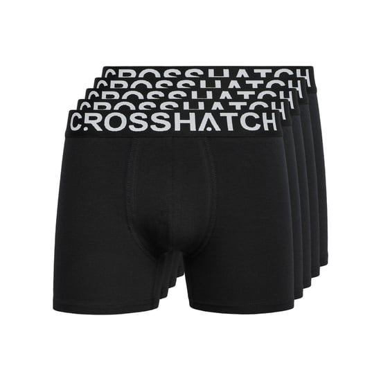 Crosshatch Mens Astral Boxer Shorts (Pack of 5) (Black) - Image 1