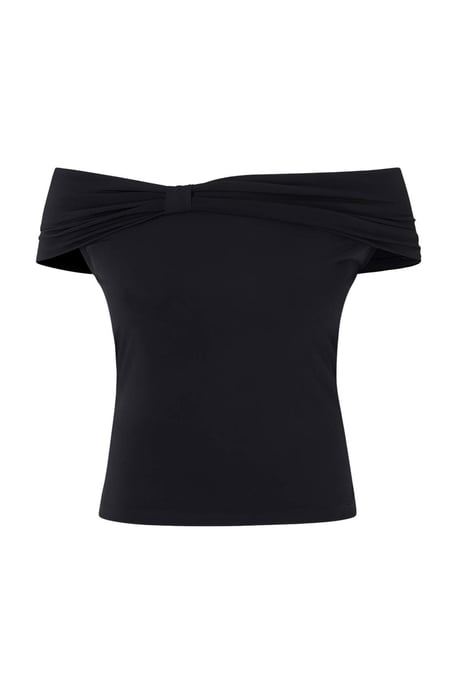 Trendyol Curve Dames Zwart Effen Mouwloos Getailleerd Grote maten Blouses - Image 3