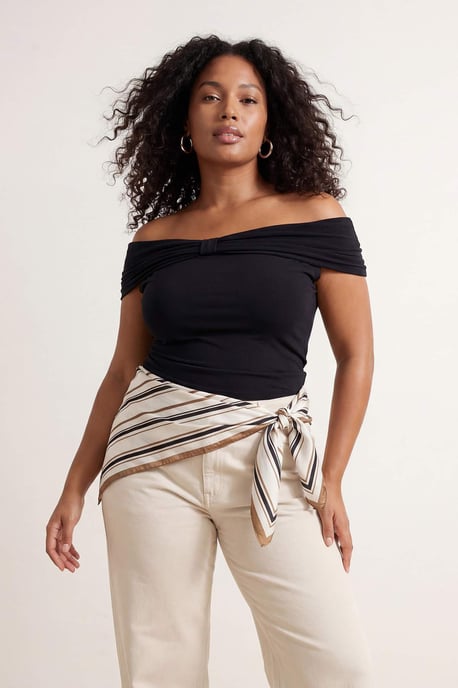 Trendyol Curve Dames Zwart Effen Mouwloos Getailleerd Grote maten Blouses - Image 6