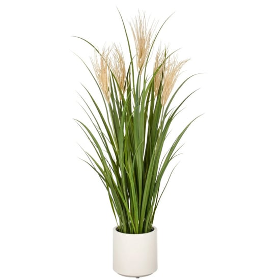 Kopu ® kunstplant siergras 125 cm met pluimen crème pot - Image 1