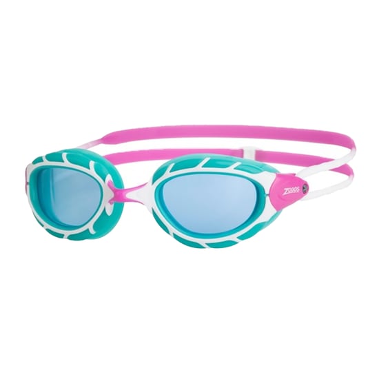 Zoggs Childrens/Kids Predator Swimming Goggles (Pink/Turquoise/Blue) - Image 1