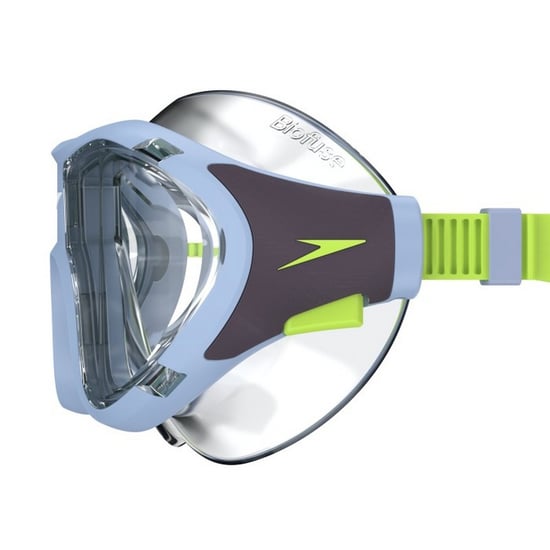 Speedo Childrens/Kids Biofuse 2.0 Diving Mask (Blue/Lime) - Image 2