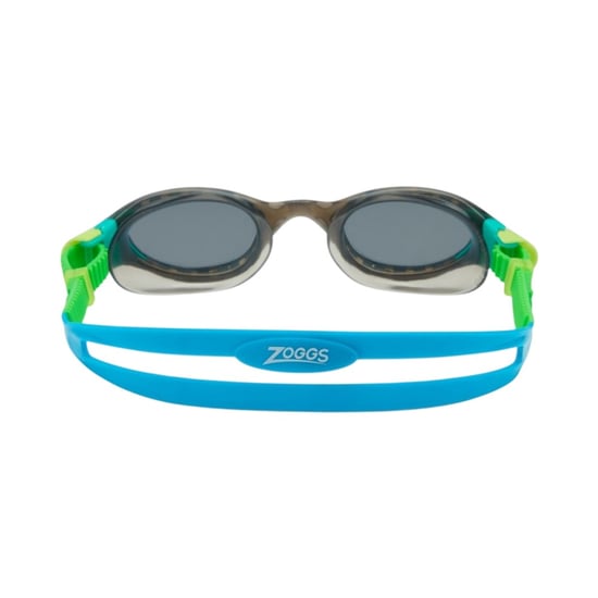 Zoggs Childrens/Kids Phantom Contrast Detail Swimming Goggles (Black/Green/Smoke) - Image 2
