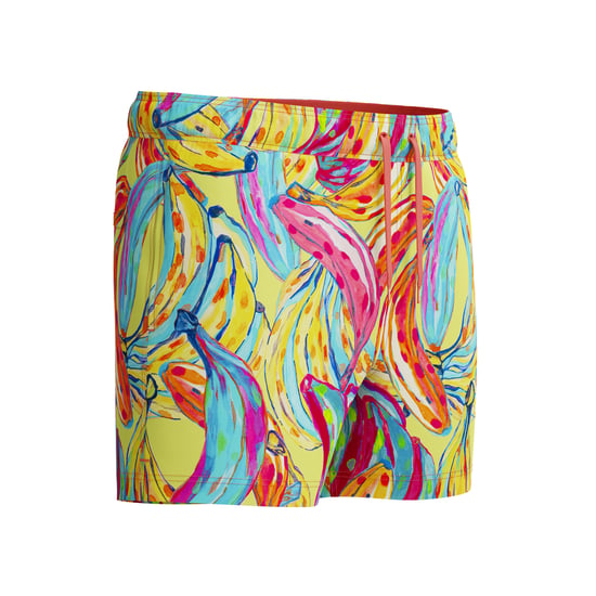 Speedo Mens Redondo Edge Volley Banana Swim Shorts (Red/Yellow/Blue) - Image 3