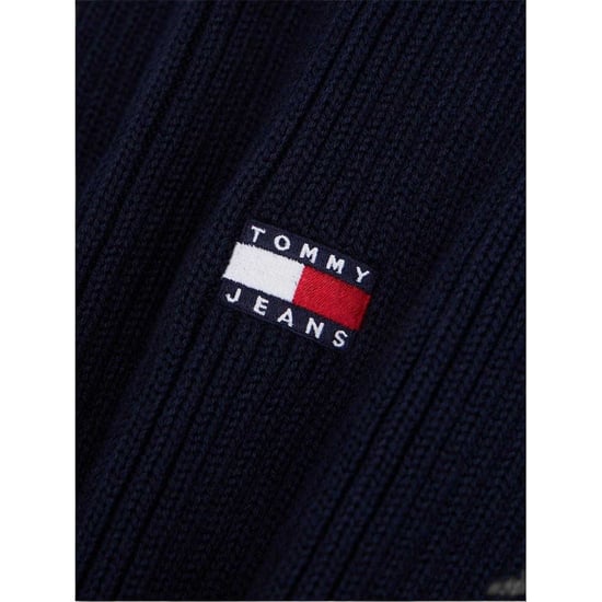 Tommy Jeans Unisex geribbelde sjaal voor volwassenen (Donkere marine) - Image 3