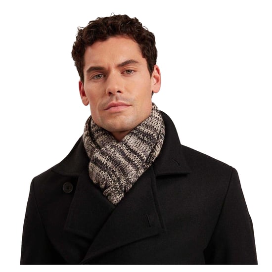 Ted Baker Mens Marl Knitted Scarf (Grey) - Image 1