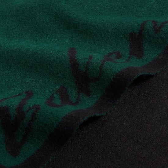 Ted Baker Lettering Knitted Reversible Scarf (Dark Green) - Image 4