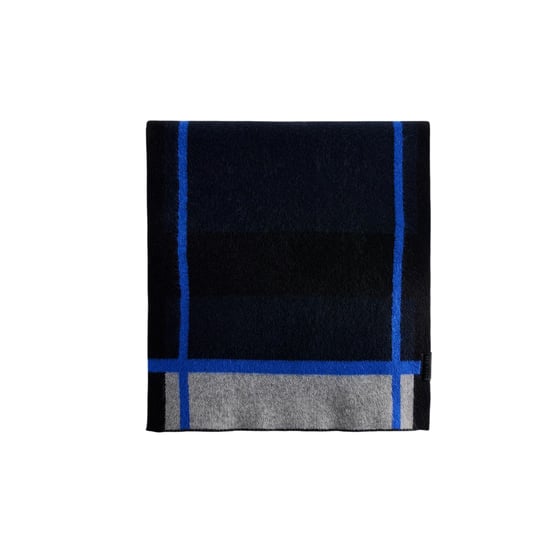 Ted Baker Kierans Stripe Detail Winter Scarf (Navy) - Image 2