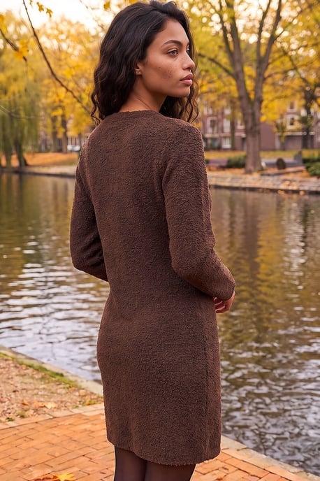 Fluffy Knitted Dress - Image 3