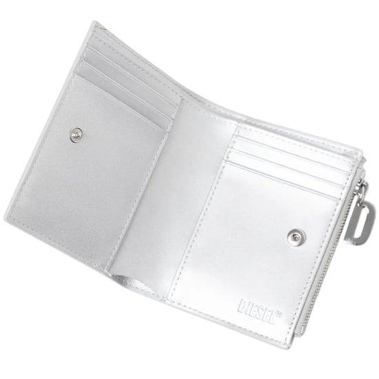 Diesel Bi-Fold Leather Wallet (White) - Image 3