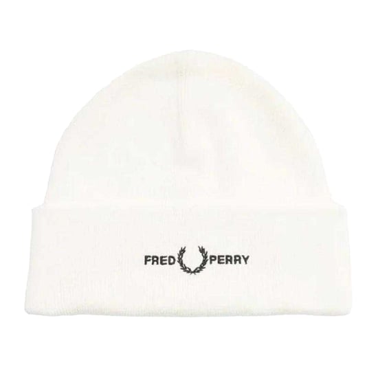 Fred Perry Geborduurde Logo Beanie (Sneeuwwitje) - Image 1
