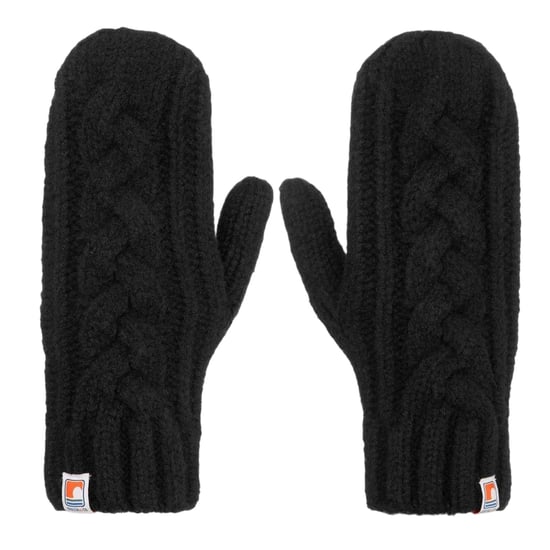 SoulCal Unisex Adult Cable Knit Mittens (Black) - Image 1