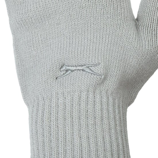 Slazenger Gebreide Unisex-handschoenen voor volwassenen (Grijze druk) - Image 3