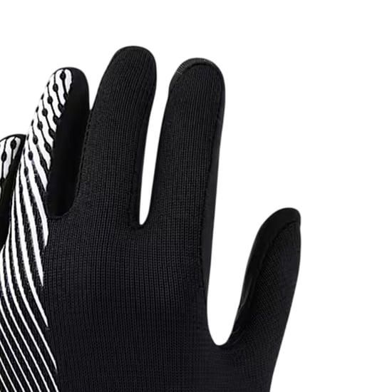Nike Childrens/Kids Academy Therma-Fit Sports Gloves (Black/White) - Image 2