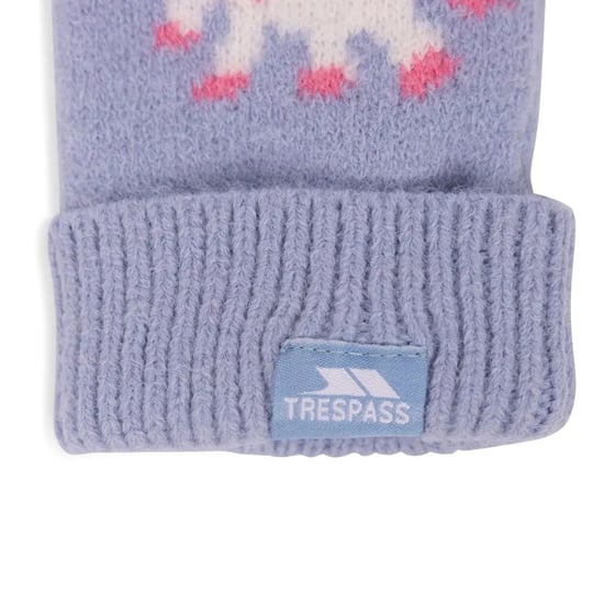Trespass Danica Knitted Unicorn Winter Gloves (Light Blue) - Image 5