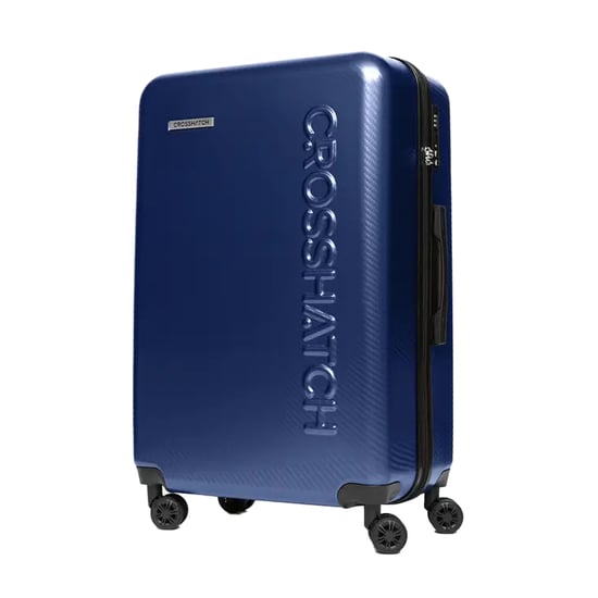 Crosshatch Escapade Embossed 4 Wheeled Suitcase (Pack Of 3) (Royal Blue) - Image 2