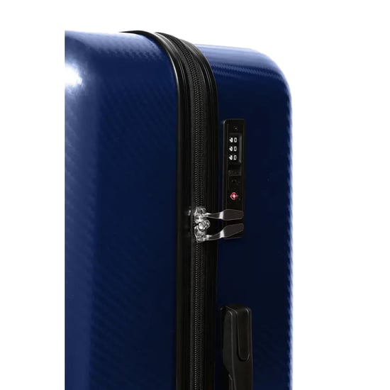 Crosshatch Escapade Embossed 4 Wheeled Suitcase (Pack Of 3) (Royal Blue) - Image 3