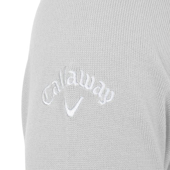 Callaway Mens Ribbed V Neck Merino Sweater (Pearl Blue) - Image 3