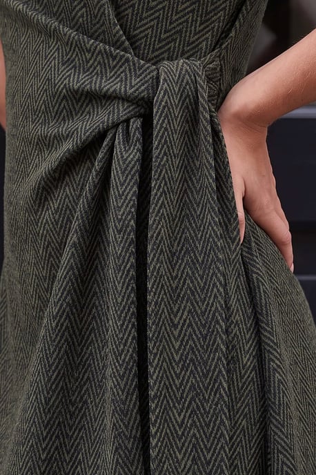 Petite Herringbone Dress - Image 4