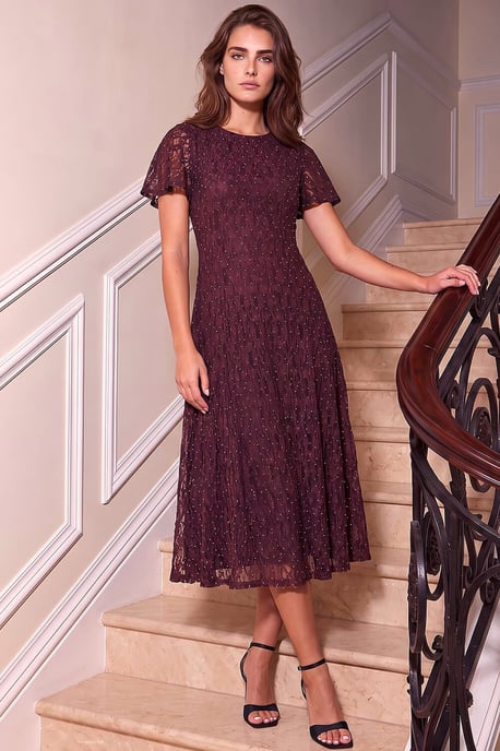 Petite Embellished Lace Dress - Image 2