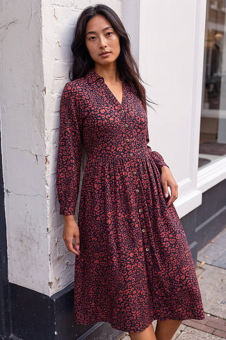 Petite Stretch Shirt Dress - Image 1