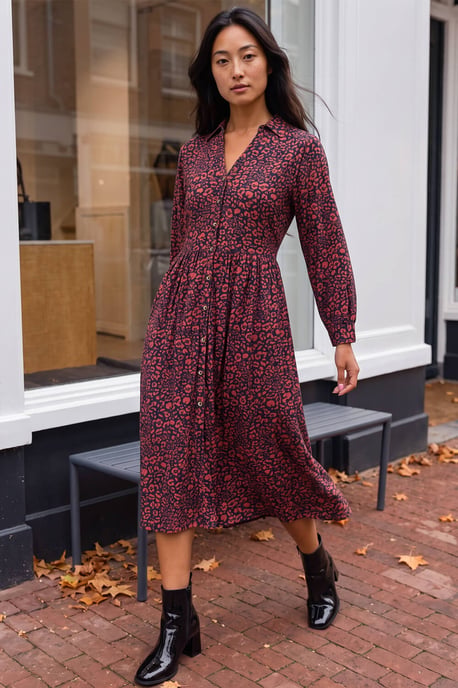 Petite Stretch Shirt Dress - Image 2