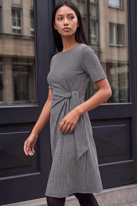 Petite Herringbone Dress - Image 2
