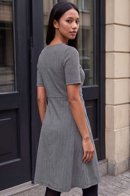 Petite Herringbone Dress - Image 3