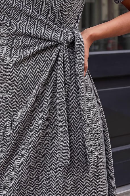 Petite Herringbone Dress - Image 4