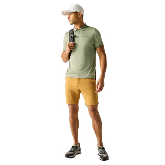 Regatta Mens Remex II Jersey Polo Shirt (Light Sage Solid) - Image 4