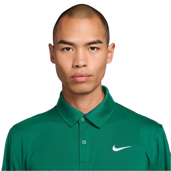 Nike Mens Good Dri-FIT Polo Shirt (Malachite Green/White) - Image 4