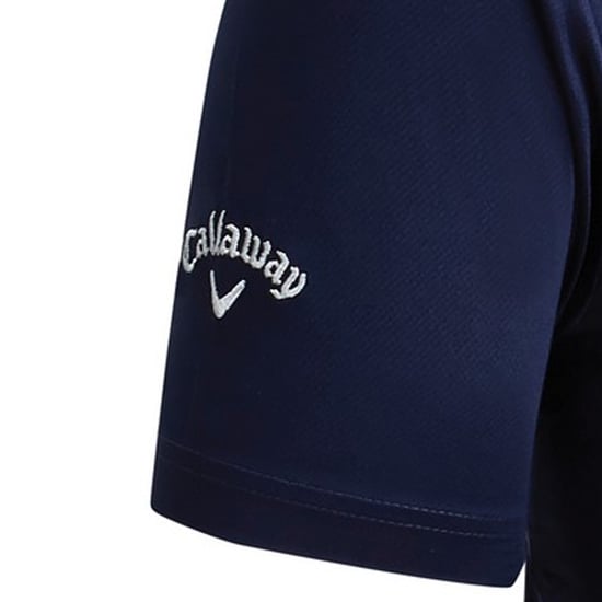 Callaway Mens Swing Tech Solid Colour Polo Shirt (Peacoat Navy) - Image 3