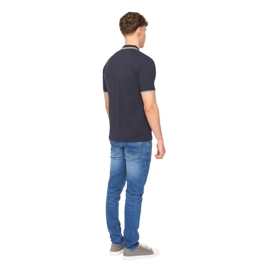 Duck and Cover Mens Wrentham Polo Shirt (Light Blue Washed) - Image 3