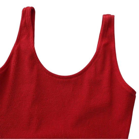 SoulCal Womens/Ladies Ribbed Scoop Neck Slim Bodysuit (Red) - Image 3