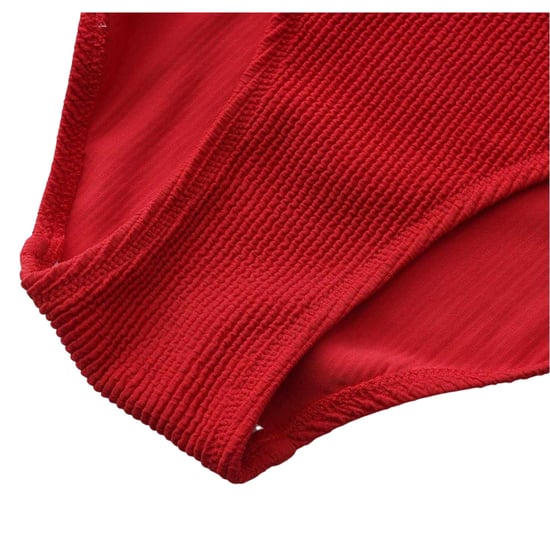 SoulCal Womens/Ladies Ribbed Scoop Neck Slim Bodysuit (Red) - Image 5