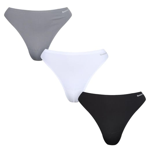 Reebok Dames/Dames logobroek (Set van 3) (Zwart/Wit/Grijs) - Image 1