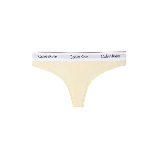 Calvin Klein Dames/Dames Logo Katoenmix String (Gele peer) - Image 1
