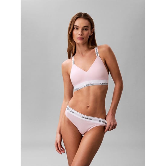 Calvin Klein Dames/Dames Logo Katoenmix String (Wieg Roze) - Image 2
