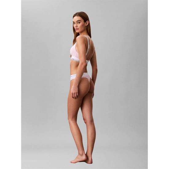 Calvin Klein Dames/Dames Logo Katoenmix String (Wieg Roze) - Image 5