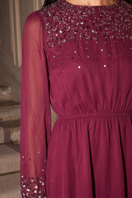 Petite Short Beaded Dress - Image 4
