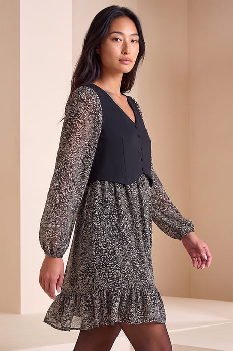 Petite Waistcoat Dress - Image 1