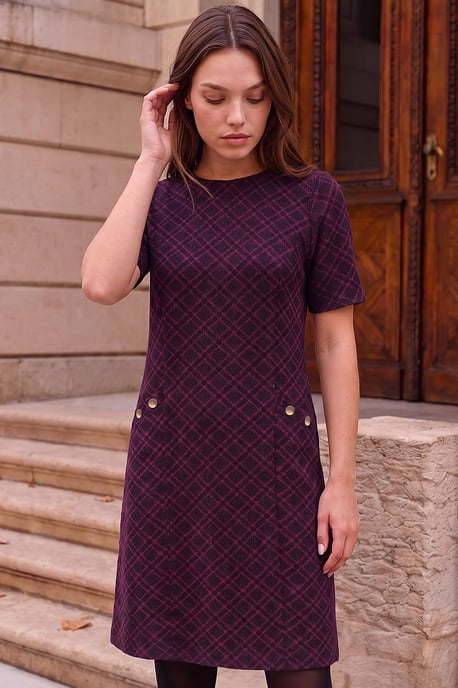 Petite Jacquard Dress - Image 1