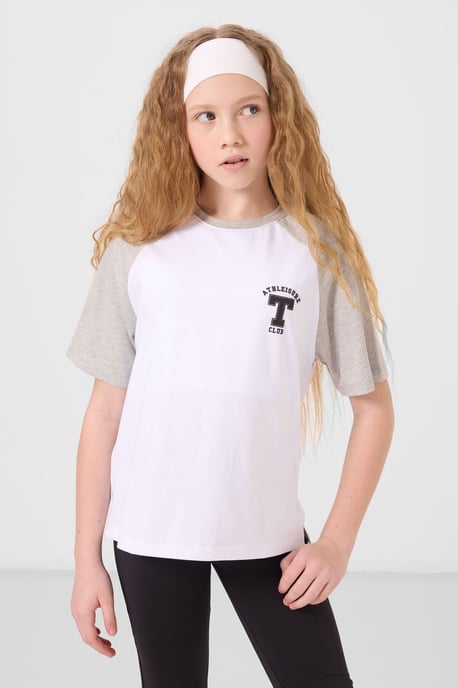 T-shirt met ronde hals, tekstprint en relaxte pasvorm - Image 3