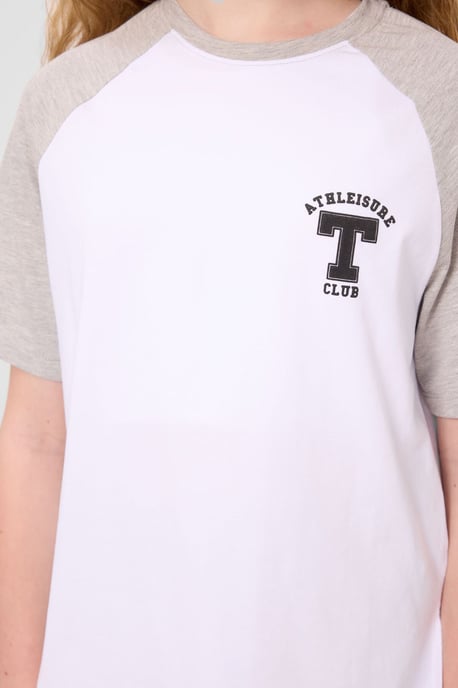 T-shirt met ronde hals, tekstprint en relaxte pasvorm - Image 4