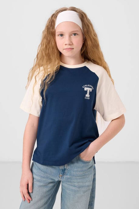 T-shirt met ronde hals, tekstprint en relaxed fit - Image 4