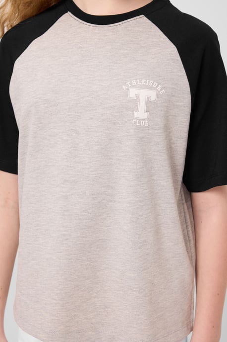 T-shirt met ronde hals, tekstprint en relaxed fit - Image 2
