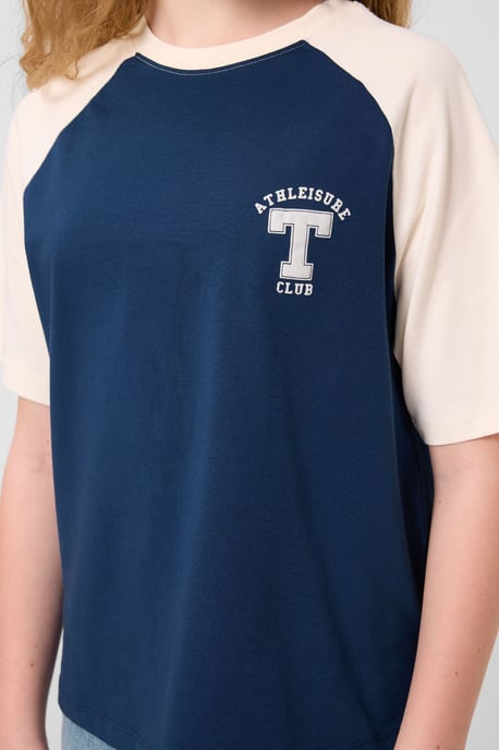 T-shirt met ronde hals, tekstprint en relaxed fit - Image 6