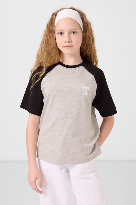 T-shirt met ronde hals, tekstprint en relaxed fit - Image 4